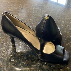 Black opened toed 2inch heels